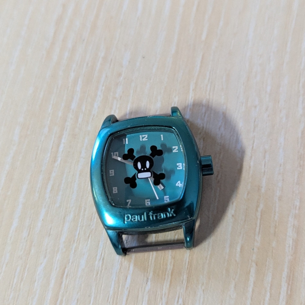 Paul Frank Teal Skull Scurvy Watch Face - Picture 2 of 3